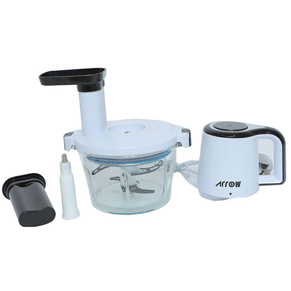 RO-FPW02L3 2Ltr Glass Bowl3in1Copping, Slicing & Shredding Chopper 300W Double Blade,