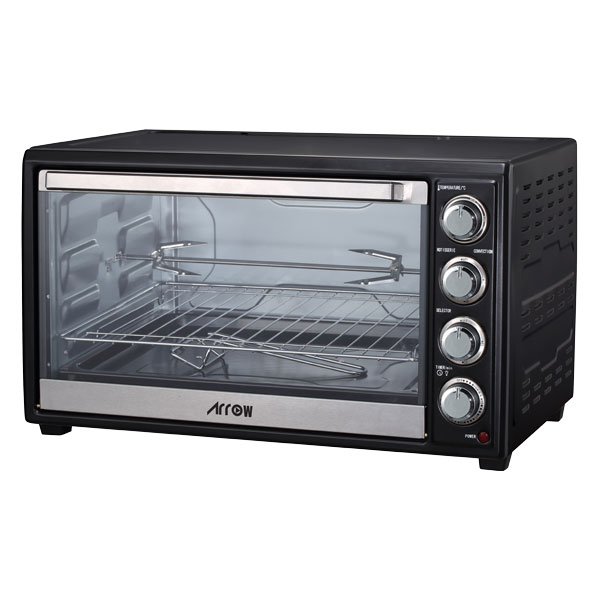 Electric Oven 60L 2000 Watts With Rotisserie, Grill Function And Power Indicator Light, 60 Mins Timer & Shut Off Bell  RO-60EOB
