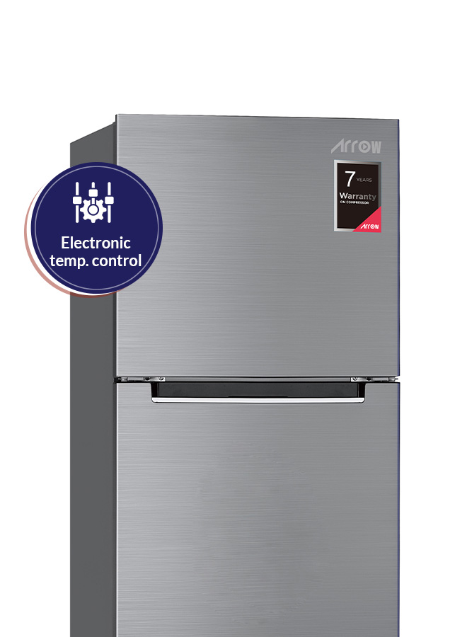 ARROW DOUBLE DOOR REFRIGERATOR,14.83 CU.FT, 420 LTR, NOFROST, RO2-590NF,SILVER