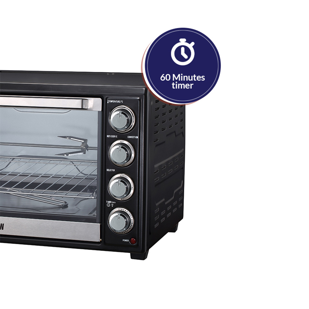 ARROW 60LTR OVEN,Black, RO-60EOB