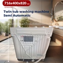 AURORA Twin tub Washing Machine 5 Kg AR-06TTH