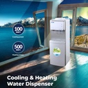 Hot & Cold Water Dispenser with 3 Faucets and Bottom Storage | RO-19WDP