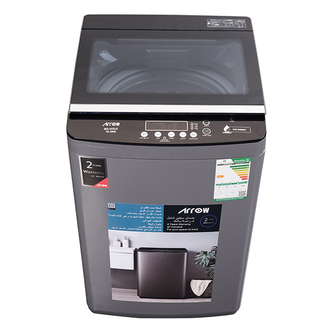 10KG Top Loading Automatic Washing Machine, 9 Programs, Tempered Glass Lid | Model Name: RO-11TLT