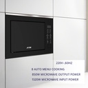 RO-25MWBI, ARROW BUILT-IN MICROWAVE WITH GRILL FUNCTION 850W OUTPUT POWER, 1100W GRILL