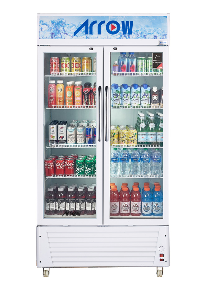 RO-650SCK, ARROW COMMERCIAL REFRIGERATOR, 21.8 CU.FT, 618L Manual Defrosting, White