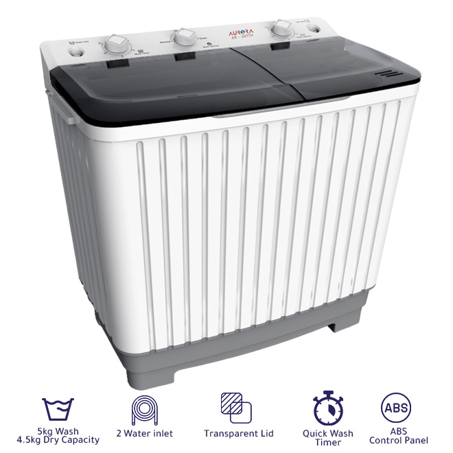 AURORA Twin tub Washing Machine 5 Kg AR-06TTH