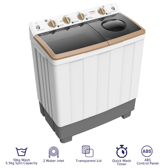 AURORA Twin tub Washing Machine 10Kg AR-11TTH