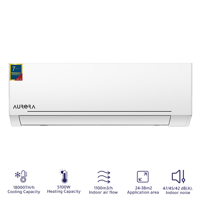 AURORA SPLIT AC, 18000 BTU, COOLING & HEATING, AR-18SPHH