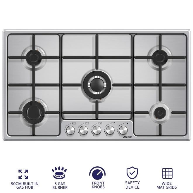 Arrow 90CM BUILT IN GAS HOB-R0-90BHGK