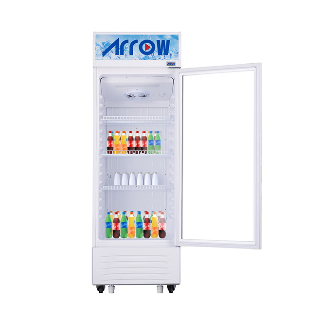 ARROW SHOWCASE REF with light box & lock, 243L, 8.58 CU.ft, White , RO-250SCK