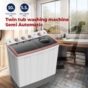 AURORA Twin tub Washing Machine 10Kg AR-11TTH