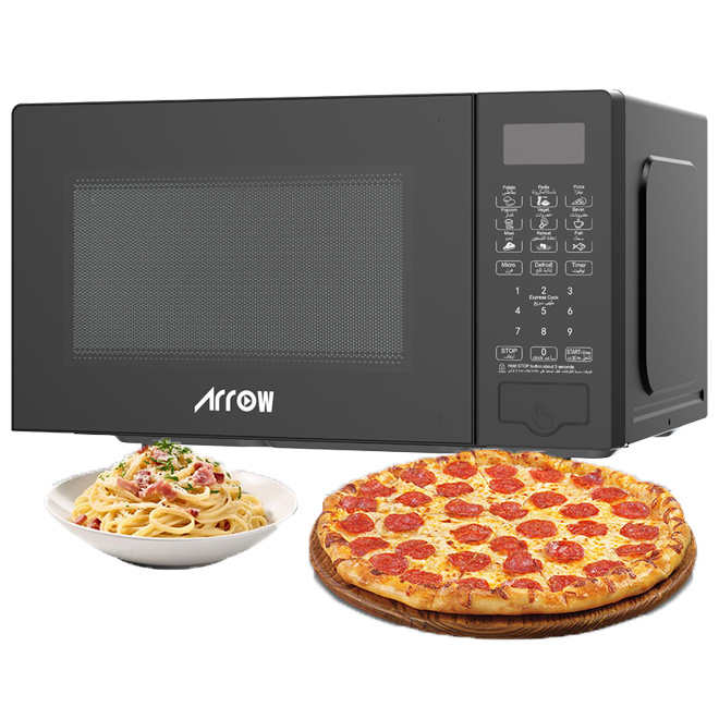 20L Digital Microwave Oven | 700W, 10 Power Levels, Defrost Function | RO-20MWBD