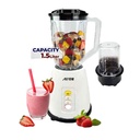 1.5L Plastic Blender with Grinder, 400W Power, Full Copper Motor, Safety Lock | RO-15PBSY