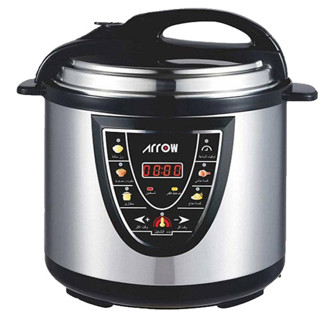 10L Electric Pressure Cooker with Multi-Functional Use, 1600W Power, Stainless Steel | RO-10SEC