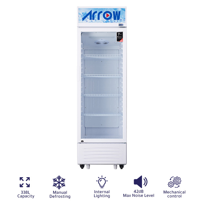 338L Showcase Refrigerator, 11.9 Cu. Ft., Mechanical Control, Manual Defrost, R600a Refrigerant , RO-350SCK