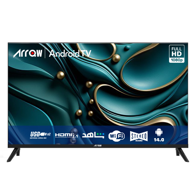 ARRQW 43'' 2K FHD SMART LED TV, ANDROID 14 , RO-43LPS