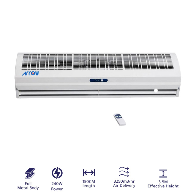 Arrow Air Curtain 150 cm White, RO-150CARC