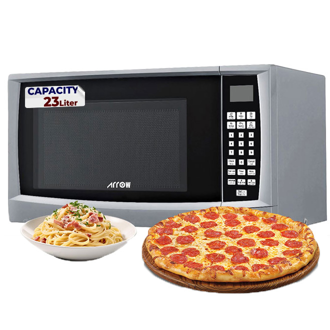 Arrow 23-liter Microwave RO-23MGS, 900 Watts Power, Digital Control Screen |RO-23MGS