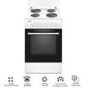 Arrow Free-standing electric Oven 50x60 with 4 Hotplates, Double Glass Door, and Thermostat - White | RO-50LEFK