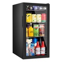 ARROW 90L COOLING CABINET WITH LED LIGHT, BLACK , RO-110SCK