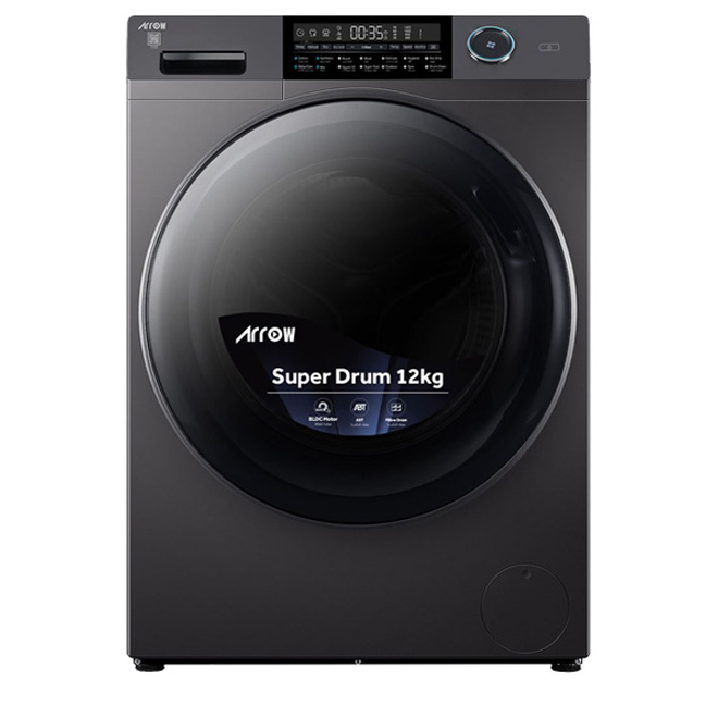 Front Load 12kg-8kg Dryer Silver Stainless RO-12FWDHS