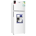 Arrow Double Door Refrigerator 230L Fridge & 70L Freezer , Manual Defrost, Icebox & Lock & Key, White  RO-470RDK