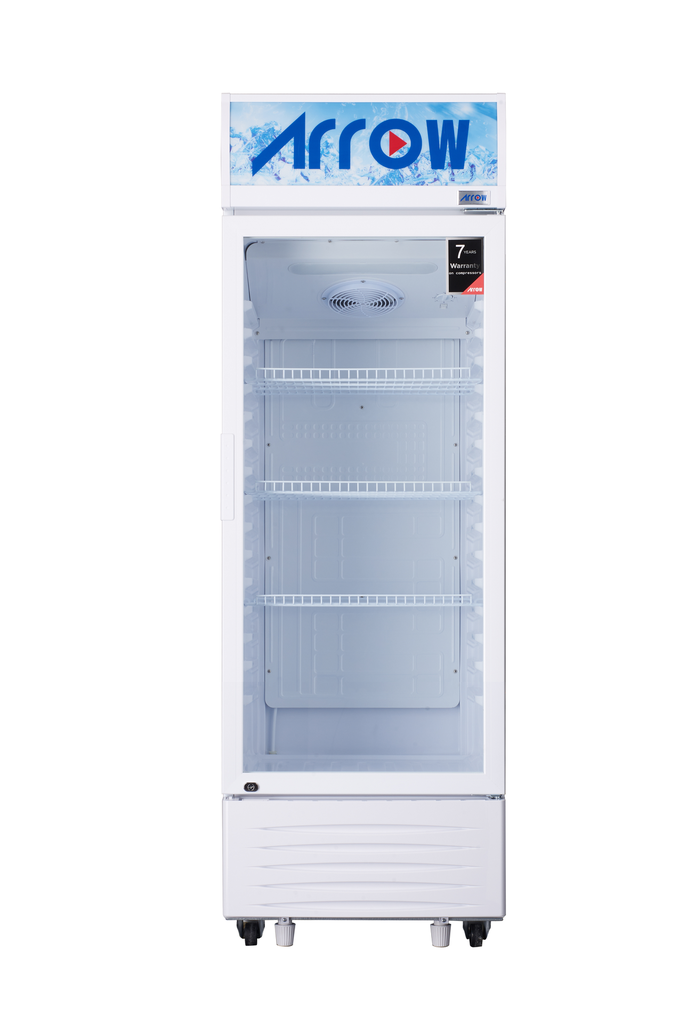 ARROW SHOWCASE REF with light box & lock, 243L, 8.58 CU.ft, White , RO-250SCK