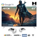 ARRQW 4K SMART GOOGLE TV, 65'' INCHES, VVR 120HZ, DOLBY VISION & ATMOS,| RO-65LCS120