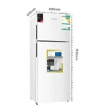 ⁦ثلاجة ببابين سعة 396 لترًا اللون: فضي⁩ - الصورة ⁦5⁩