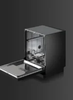 ⁦غسالة أطباق بـ 15 إعدادًا، 8 برامج، شاشة LED، هادئة 49 ديسيبل، فتح باب تلقائي، قفل أمان للأطفال، تصميم داخلي من الفولاذ المقاوم للصدأ، غسيل ثنائي المنطقة | الموديل: RO-15DWGS⁩ - الصورة ⁦6⁩