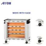 ⁦دفاية كهربائية بقوة 2400 واط مزود بـ 6 عناصر تسخين من الكوارتز | RO-CP2600H⁩ - الصورة ⁦2⁩