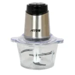 قطاعة بوعاء زجاجي سعة 2 لتر مع شفرة مزدوجة من الفولاذ المقاوم للصدأ | RO-FPW02L1