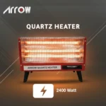 ⁦مدفأة كوارتز عالية الكفاءة مع مفتاح أمان لمنع الانقلاب | RO-CP2400H⁩ - الصورة ⁦6⁩