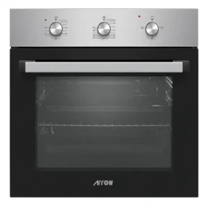 Arrow 60cm Built-in Electric Oven with Cooling Fan, Thermostat, and Stainless Steel Panel