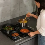 ⁦مسطح غاز بلت إن أرو 60 سم بدعامات أواني من الحديد الزهر⁩ - الصورة ⁦2⁩