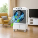 ⁦مبرد صحراوي أرو بسعة 60 لتر – مزود بعجلات – أبيض⁩ - الصورة ⁦2⁩